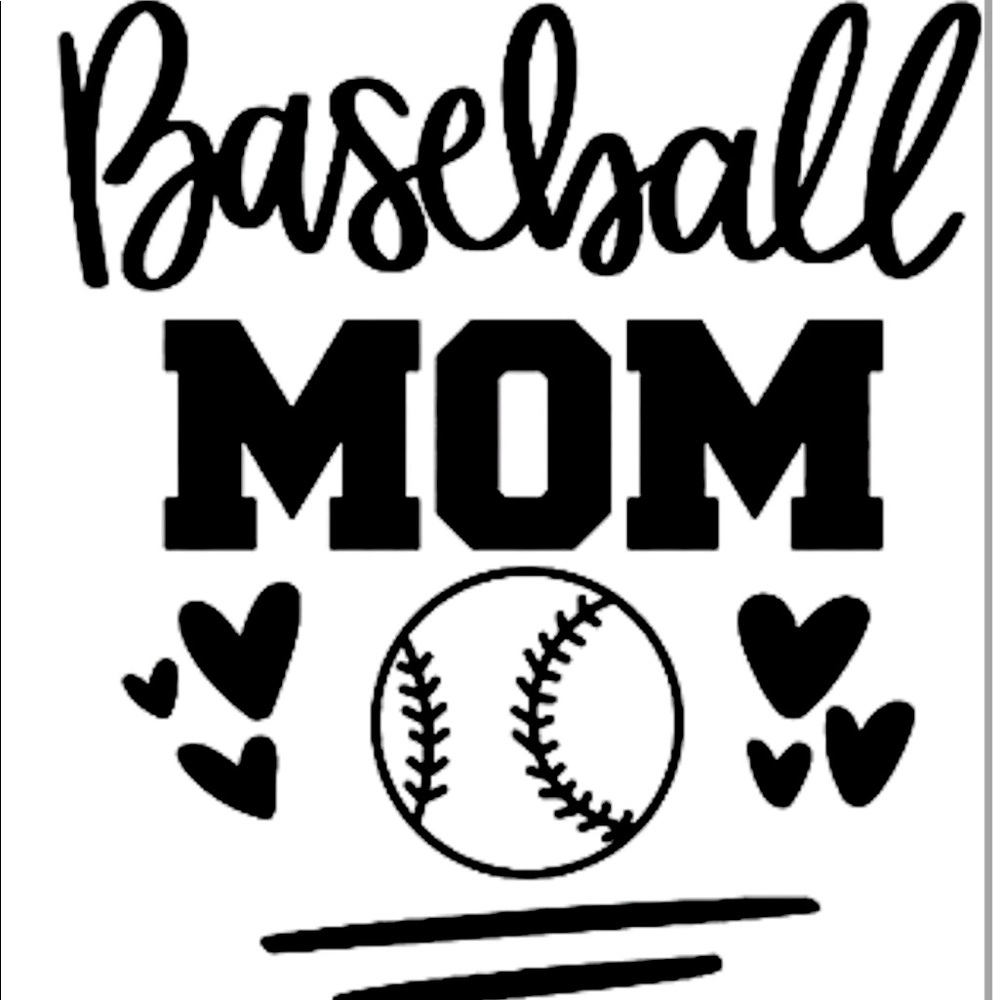 4x4 Baseball Mom Vinyl Decal